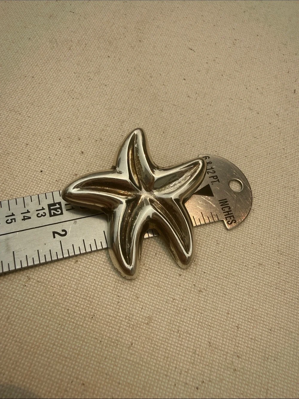 Sterling Silver 925 Thailand Starfish Brooch